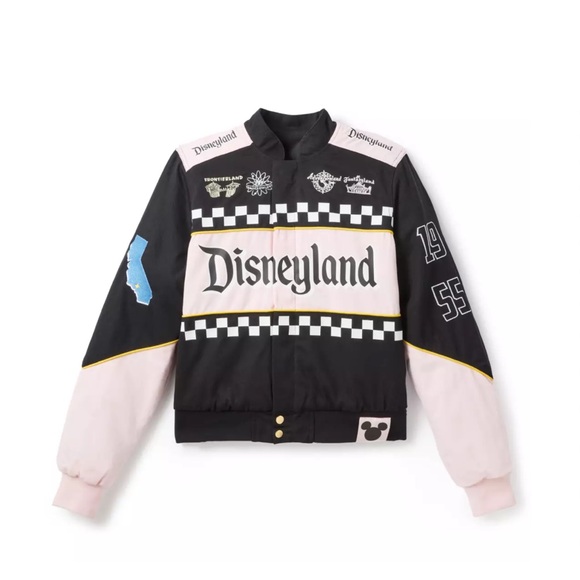 Disneyland Racing Jacket Disney Castle Princess Varsity NWT - Picture 2 of 11